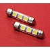 CLASSIC CAR LED GLASS TUBE LED FESTOON BULB    38-39 MM  BRIGHT WHITE   12V39WH