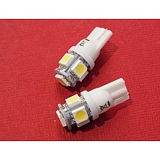 CLASSIC CAR LED Capless  Wedge Bulbs Dash Gauge & Sidelights Bright White  W5W -    12VT10WH