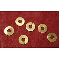 HT Ignition Lead Brass Washers for Copper Spark Plug Lead Connections. (Set of 6)   214279A-SetA