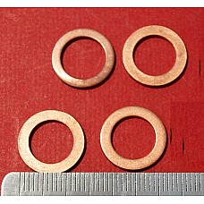 3/8" Internal Diameter Copper Sealing Washers.  (Sold as a Set of Four Washers)       233220A-SetA