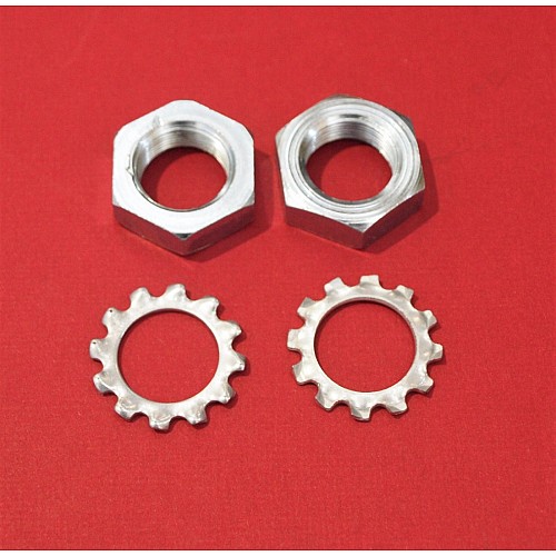 Nut & Washer Brake & Clutch Two Sets 4 pces inc Shake-proof Washers   2K8686-SetA