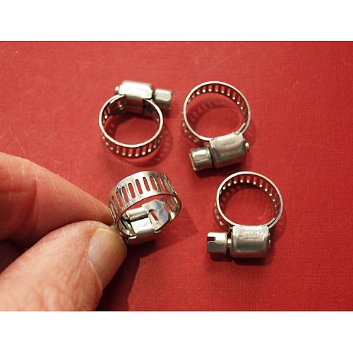 Stainless Steel Hose Clip  1/2 Hose Clip. (Sold as a Set of 4)   88G308-SetA