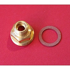 S.U Fuel Pump Outlet Union Brass with Sealing Washer . 1/4 BSP Thread   AUA 1422