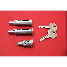 Classic Mini Mk3 & Mk4  Push Button Type Door Handles Lock Barrel Set with Keys   BARRELSET
