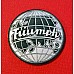 Triumph Globe Badge  Black & Silver 45mm diameter    BBIT06