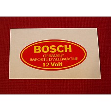 Bosch 12 Volt Coil Oval Sticker  45mm long    BBIT07