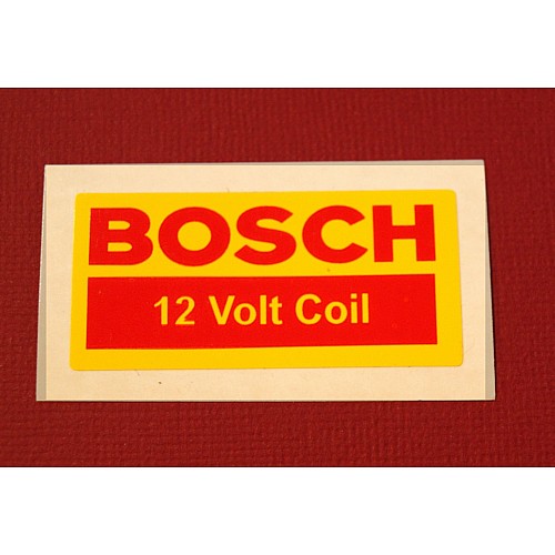 Bosch 12V Coil  Vinyl  Sticker  55mm x 25mm   BBIT12