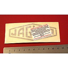 Jaguar Lozenge Sticker. Silver Grey. 110mm x 45 mm BBIT24