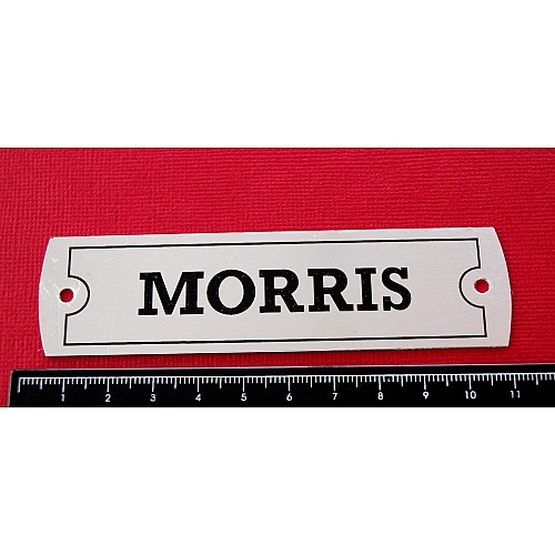 Morris Rocker Cover Engine Name Plate  ST135A