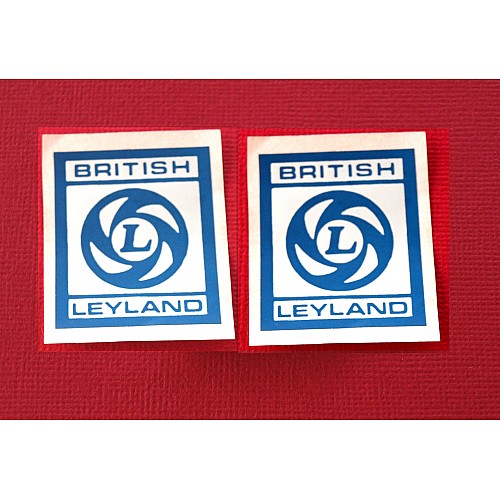British Leyland Wing Badges  Vinyl Sticker - (32mm x 38mm) Sold as a Pair  CRST126-SetA