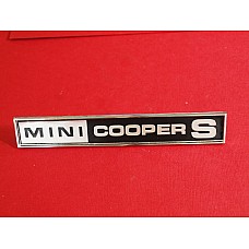 Classic Mini Cooper S Boot Lid Badge  CZH1381