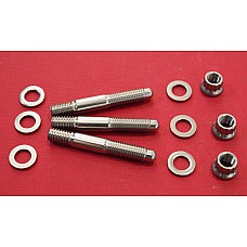 MGB, MGA MG Midget & Morris Minor Thermostat Stainless Steel Studs & Multipoint Nuts    C-STR286