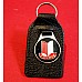 Triumph Hand Stitched Leather Key Fob with Triumph Red Shield Logo   GAC6053X