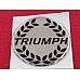 Triumph Laurel Hub Cap Self Adhesive Badge 38mm  GAC8201XPTR