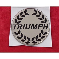 Triumph Laurel Hub Cap Self Adhesive Badge 38mm  GAC8201XPTR