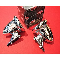 Tex Stainless Steel Bullet Racing Mirrors  (Sold as a pair)  GAM105SS - SetA