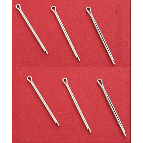 Steel Split pin  1/8 x 1-1/4  Sold as a Set of 6 pcs   GFK101-SetA