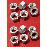 5/16" UNF Full Nut.- Zinc Plated      (Sold as a set of 12)      GHF201-SetA