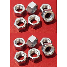 5/16" UNF Full Nut.- Zinc Plated      (Sold as a set of 12)      GHF201-SetA