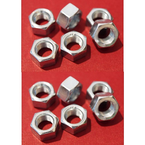 5/16 UNF Full Nut.- Zinc Plated      (Sold as a set of 12)      GHF201-SetA