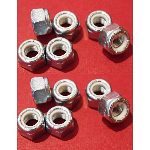 5/16 UNF Nyloc Nut  Zinc Plated  - (Sold as a Set of 12)    GHF222-SetA