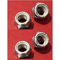 7/16" UNF Nyloc Nut  Zinc Plated  - (Sold as a Set of 4)    GHF224-SetA