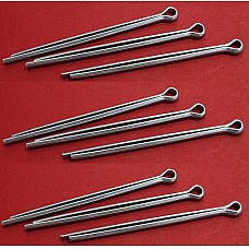 Steel Split pin. 1-1/2" long x 3/32" diameter. (Sold as a Set of 9)    GHF502-SetA