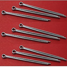 Steel Split pin. 2-1/4" long x 1/8" diameter. (Sold as a Set of 9)    GHF504-SetA