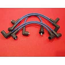 HT Ignition Lead Set  Silicone Core 4 Cylinder A Series Engines 7mm BLUE UK made.  GHT241BLUEUK