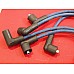 HT Ignition Lead Set  Silicone Core 4 Cylinder A Series Engines 8mm BLUE UK made.  GHT241BLUEUK