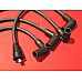 HT Ignition Lead Set  Silicone Core 4 Cylinder A Series Engines 7mm (Uprated) Lucas BLACK. UK made.  GHT241UR/LUCAS