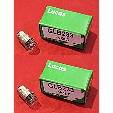 Lucas Sidelight  or Pilot Light 12v 4w Bulb  LLB233     (Sold as a Pair )  GLB233-SetA