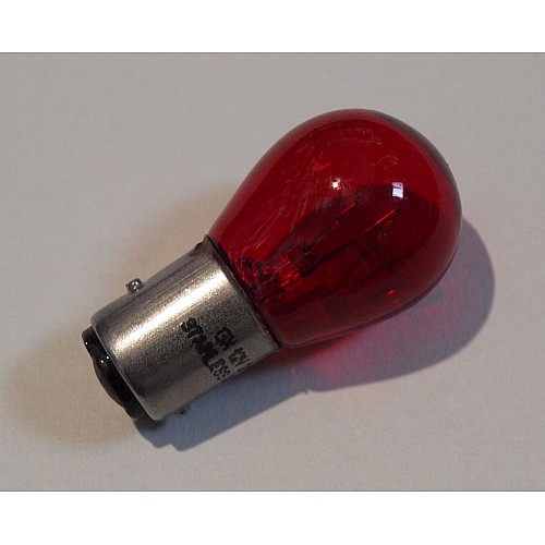 Lucas RED Brake & Tail Light Bulb LLB380 12v 21/5w (Double Filament