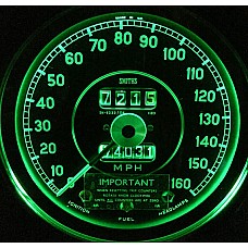 CLASSIC CAR LED MCC DASHBOARD WARNING SWITCH BULB BA7S 281 MCC - GREEN  12VBA7SGR