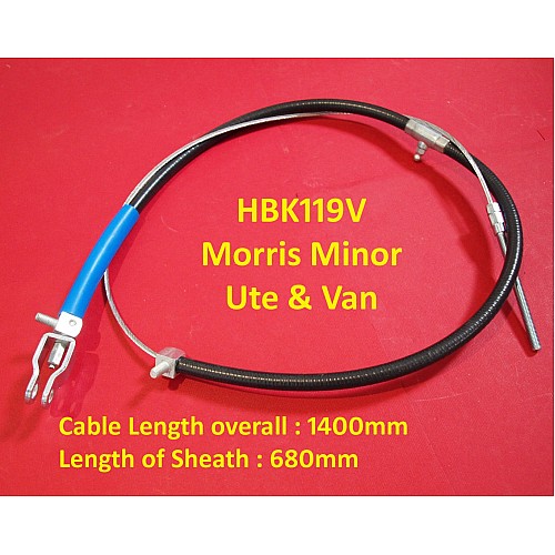 Morris Minor Van & Ute Handbrake Cable. HBK119V