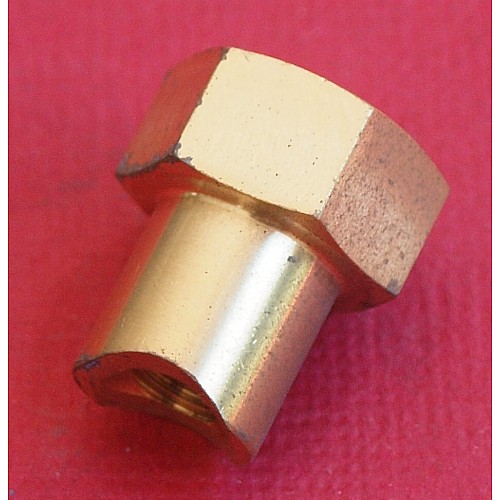 Morris Minor Handbrake Cable Adjuster Nut.  ( Brass)  HBK120
