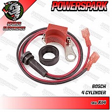 Powerspark Electronic Ignition Kit (Negative Earth) for Bosch 4 Cyl 2-Piece Right Hand Points Distributor    K14-Powerspark