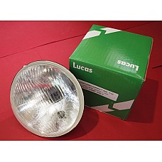 Lucas Headlamp 7"  H4 Halogen type fitting  (Right Hand Drive Headlight)  with Pilot - Park Light Holder   LUB383LUCAS