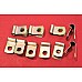 P Clip -  Pipe Clip & Clutch & Brake Line Clips  6.35mm Cable Diameter x 8.73mm Mounting Hole (Sold as Set of Ten).   PCR411-SetA