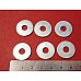 3/8 Plain Flat Washer  1-1/4  (Outer Diameter)  Zinc Plated.  Set of 6  PWZ206-SetA