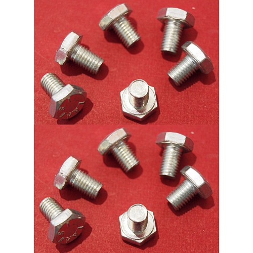 1/4" UNF X 3/8'' long. Zinc plated Set Screw  ( Set of 12)    SH604031-SetA