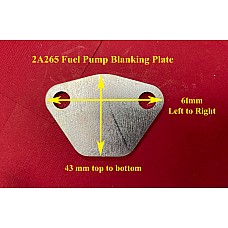 Fuel Pump Blanking Plate. A & B Series Engines. 2A265