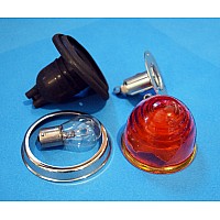 L594 Lucas Amber Indicator Unit. Glass Beehive Lens      2A9013