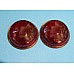 Lucas L488 Red Glass Lamp Lens only  (the Flat Lens)   Landrover ( Sold as a Pair )  7H5183LUCAS-SetA