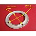 MGB Gear Lever Gaiter Retaining Ring. Chrome on Steel    (From 1967 onwards)    AHC187