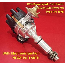 Powerspark Lucas 35D Rover V8 Type Pre 1976  Distributor Electronic Ignition with Rotor Arm  Negative Earth   D29-Powerspark