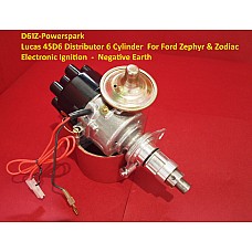 Powerspark Lucas 45D6 Distributor For Ford Zephyr & Zodiac 6 Cylinder Engines with Electronic Ignition  Negative Earth   D61Z-Powerspark