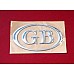 GB Badge Letters Oval Self Adhesive for British Classic Cars  DAM100692MS