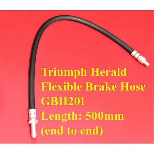 Triumph Herald Flexible Brake Hose Front  * Drum Brakes Only *   GBH201