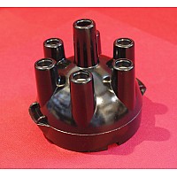 Lucas Type 6 Cylinder Distributor Cap - Lucas 25D6 Distributor  Push in HT Connections   GDC115